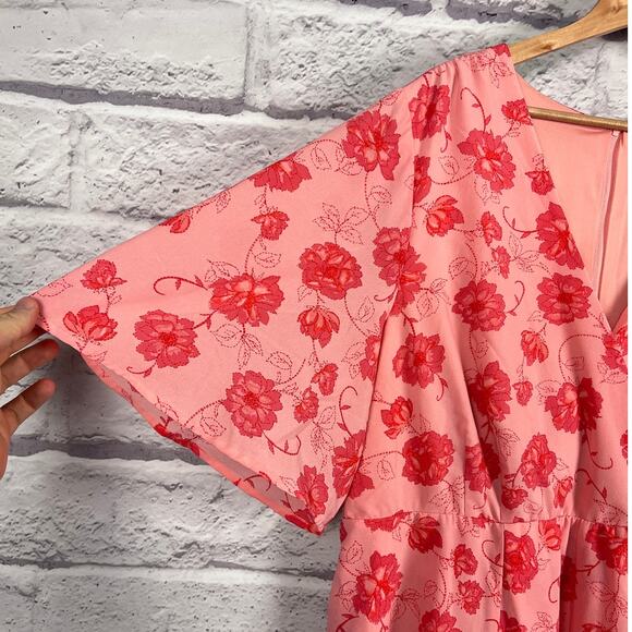 Torrid Womens 2X Feminine Romantic Bloomcore Cottagecore Floral Wrap Dress - Picture 6 of 13